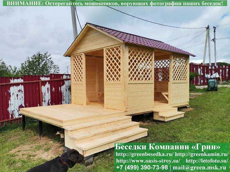 Садовая Беседка Для Дачи "Домик 3х4". Вариант № 2 - 5