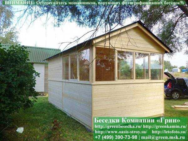 Закрытая Застекленная Летняя Кухня Беседка 3х5 - 3