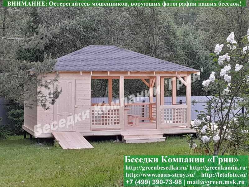 Летняя Беседка С Хозблоком, Сараем Для Дачи 5х6 - 3