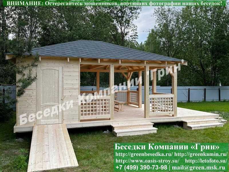 Летняя Беседка С Хозблоком, Сараем Для Дачи 5х6 - 4