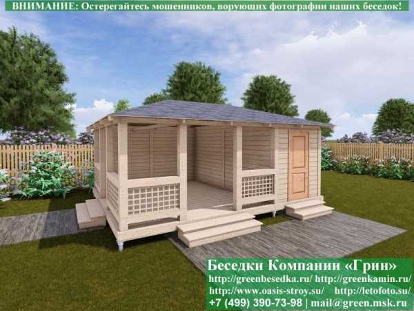 Летняя Беседка С Хозблоком, Сараем Для Дачи 5х6 - 2