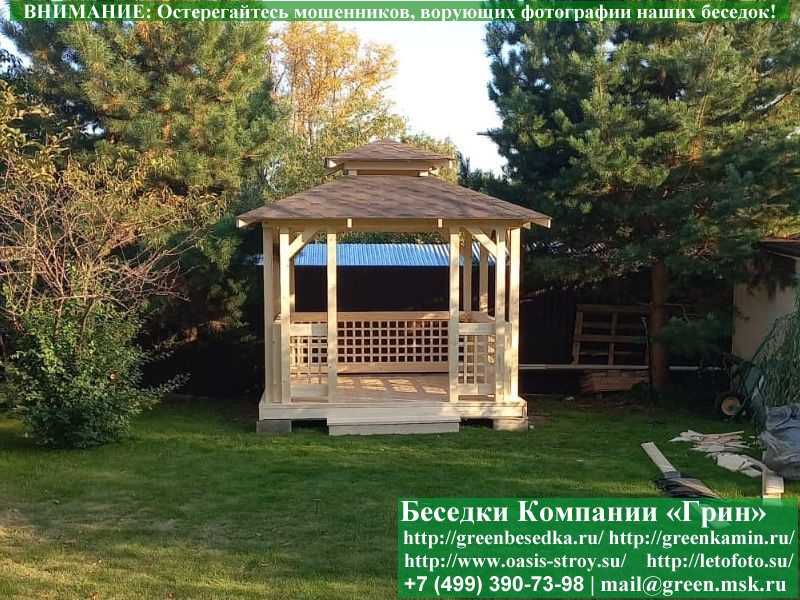 Беседка В Японском, Китайском Стиле Для Дачи 3х3 - 8