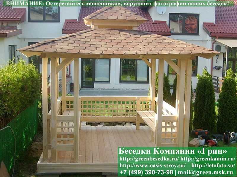 Беседка В Японском, Китайском Стиле Для Дачи 3х3 - 9