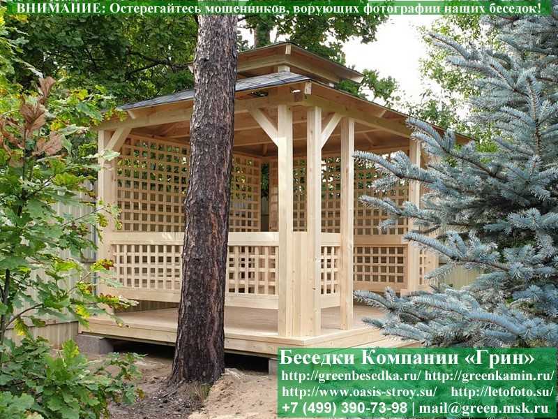 Беседка В Японском, Китайском Стиле Для Дачи 3х3 - 13