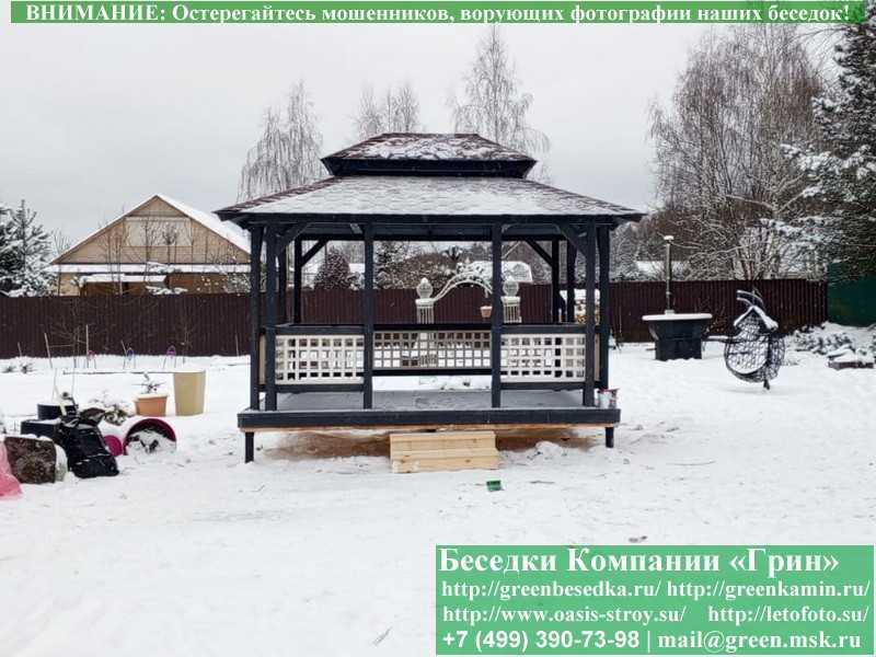 Японская, Китайская Беседка Для дачи 3х4. Вариант № 1 - 14