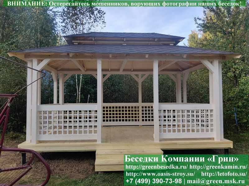 Японская Беседка Для Дачи 3х5. Вариант № 1 - 6