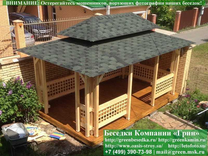 Японская Беседка Для Дачи 3х5. Вариант № 1 - 8