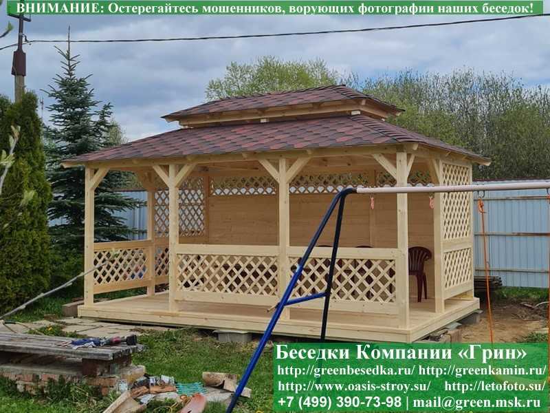 Японская Беседка Для Дачи 3х5. Вариант № 1 - 17
