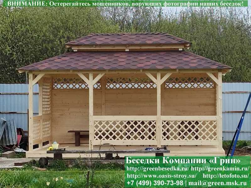 Японская Беседка Для Дачи 3х5. Вариант № 1 - 18