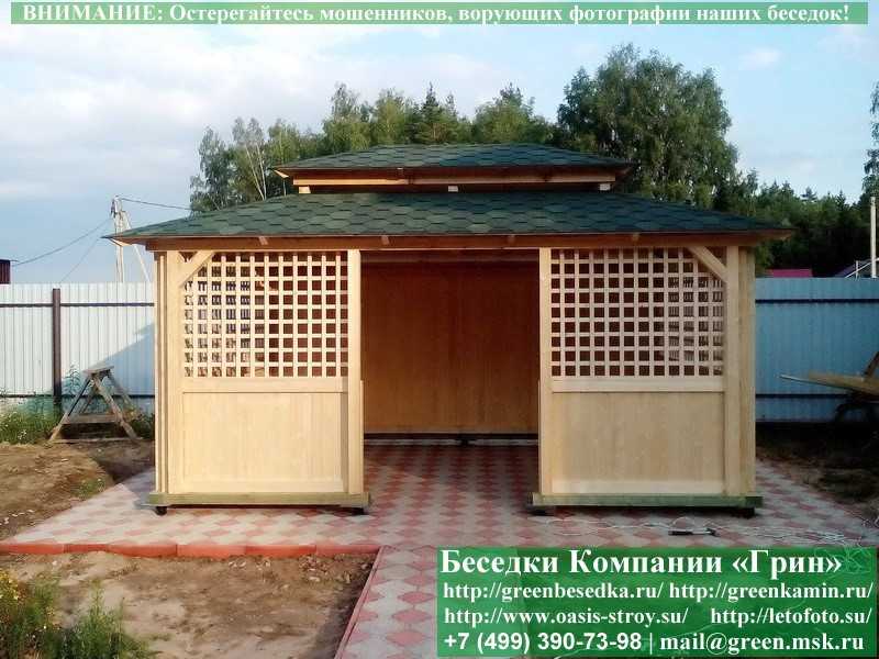 Японская, Китайская Беседка Для Дачи 3х5. Вариант № 2 - 1