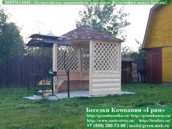 Круглая Шестиугольная Беседка Для дачи Ø3 - 6