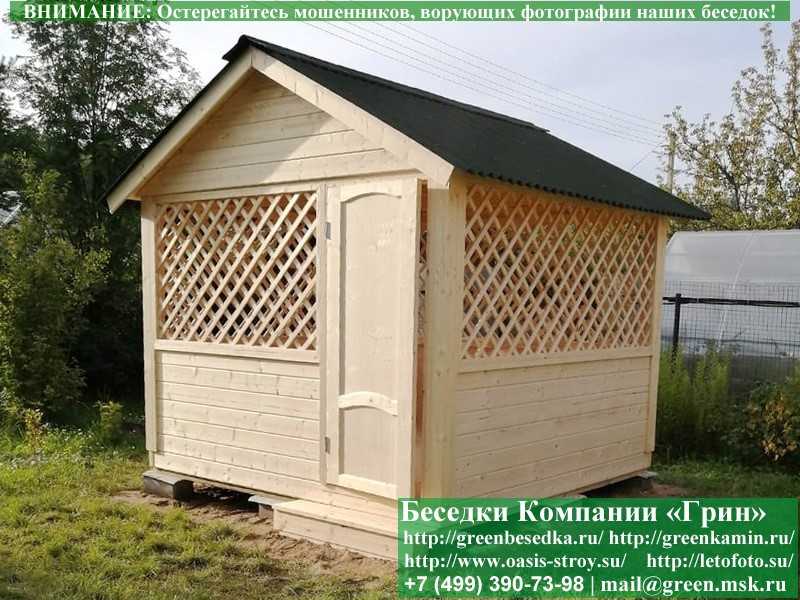Прямоугольная Садовая Беседка Для Дачи 'Домик 3х3' - 22