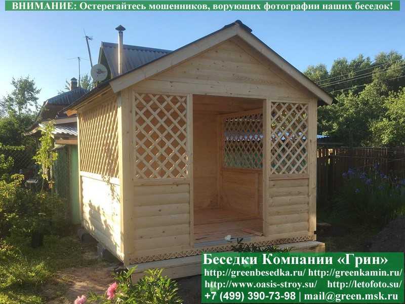 Прямоугольная Садовая Беседка Для Дачи 'Домик 3х3' - 28