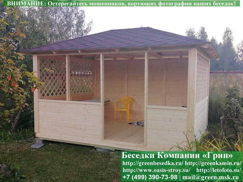 Садовая Беседка Для Дачи "Домик 3х4". Вариант № 1 - 13