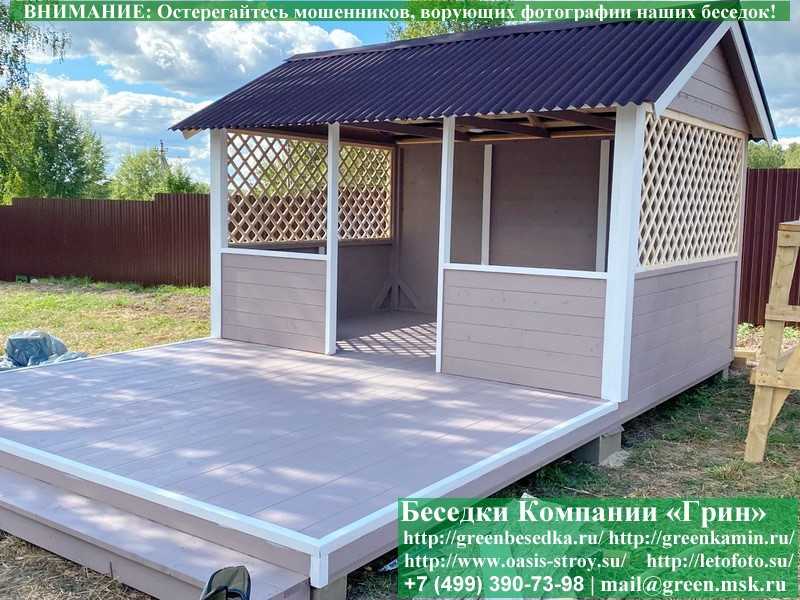 Садовая Беседка Для Дачи "Домик 3х4". Вариант № 1 - 15