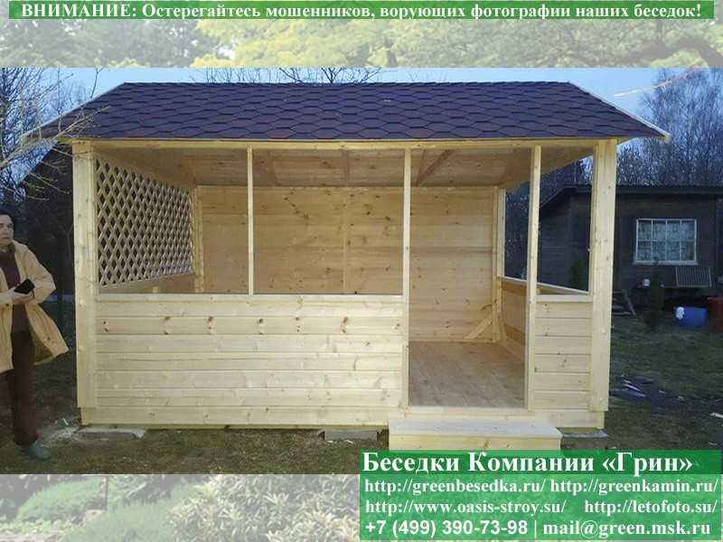 Садовая Беседка Для Дачи "Домик 3х4". Вариант № 1 - 16