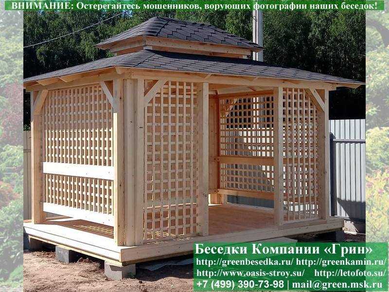 Беседка Для Дачи "Японский Стиль 3х4". Вариант № 1 - 8