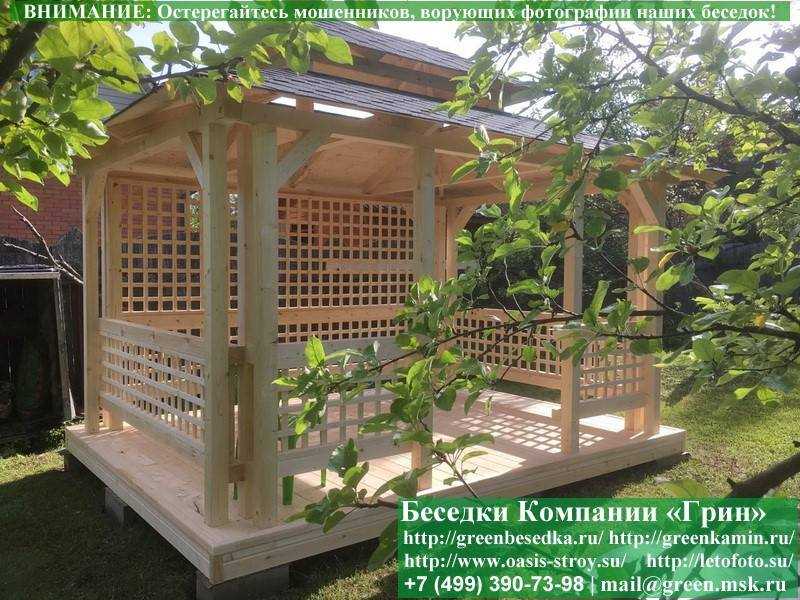 Беседка Для Дачи "Японский Стиль 3х4". Вариант № 1 - 7