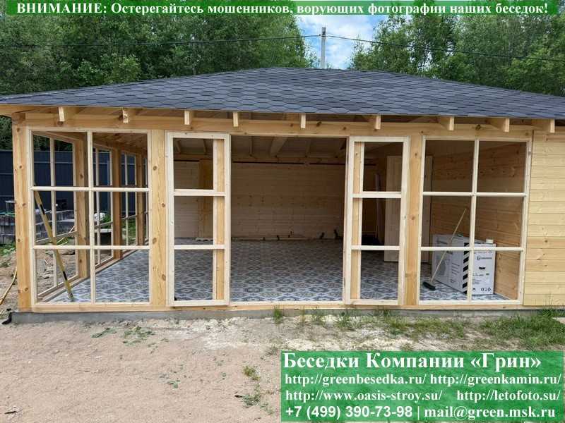 copy of Застекленная Беседка С Хозблоком, Сараем Для Дачи 3х7 - 9