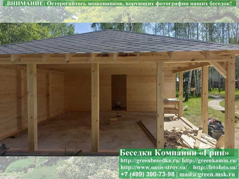 copy of Застекленная Беседка С Хозблоком, Сараем Для Дачи 3х7 - 10