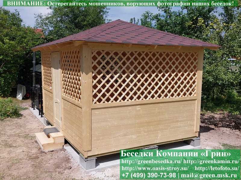 Садовая Беседка Для Дачи 'Домик 3х4'. Вариант № 2 - 8
