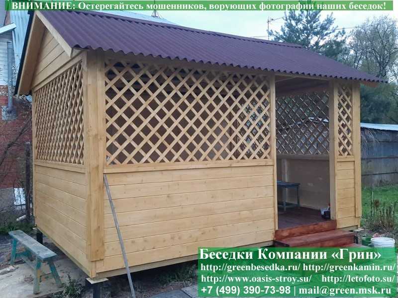 Садовая Беседка Для Дачи 'Домик 3х4'. Вариант № 2 - 15