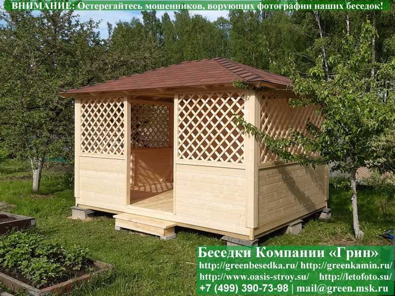 Садовая Беседка Для Дачи 'Домик 3х4'. Вариант № 2 - 22