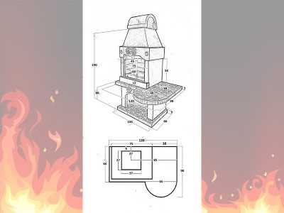 Печь-Барбекю С Грилем Для Беседки, Летней Кухни № 2 - 1 2