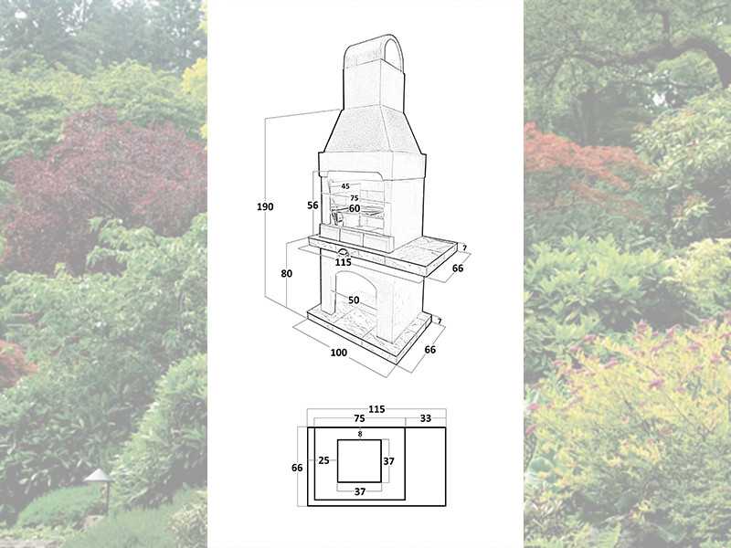 Печь-Барбекю С Грилем Для Беседки, Летней Кухни № 1  - 13