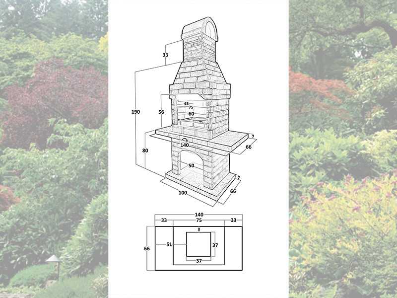 Печь-Барбекю С Грилем Для Беседки, Летней Кухни № 6 - 7