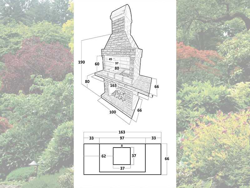 Печь-Барбекю С Грилем Для Беседки, Летней Кухни № 7 - 8