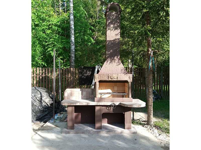 Печь-Барбекю С Грилем Для Беседки, Летней Кухни № 14 - 2