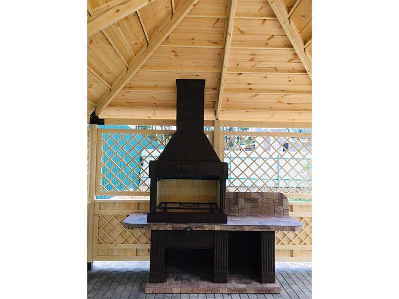 Печь-Барбекю С Грилем Для Беседки, Летней Кухни № 14 - 12