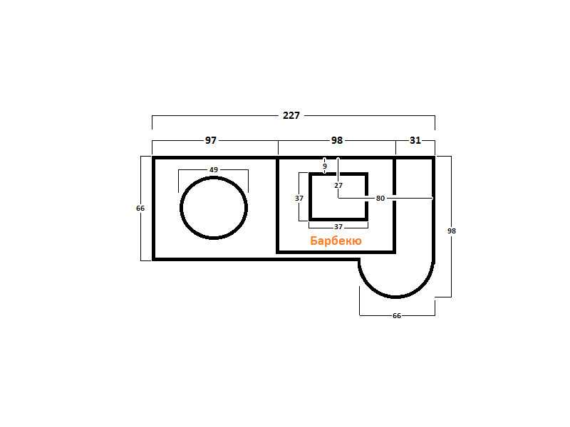 Печь-Барбекю С Грилем Для Беседки, Летней Кухни № 14 - 19
