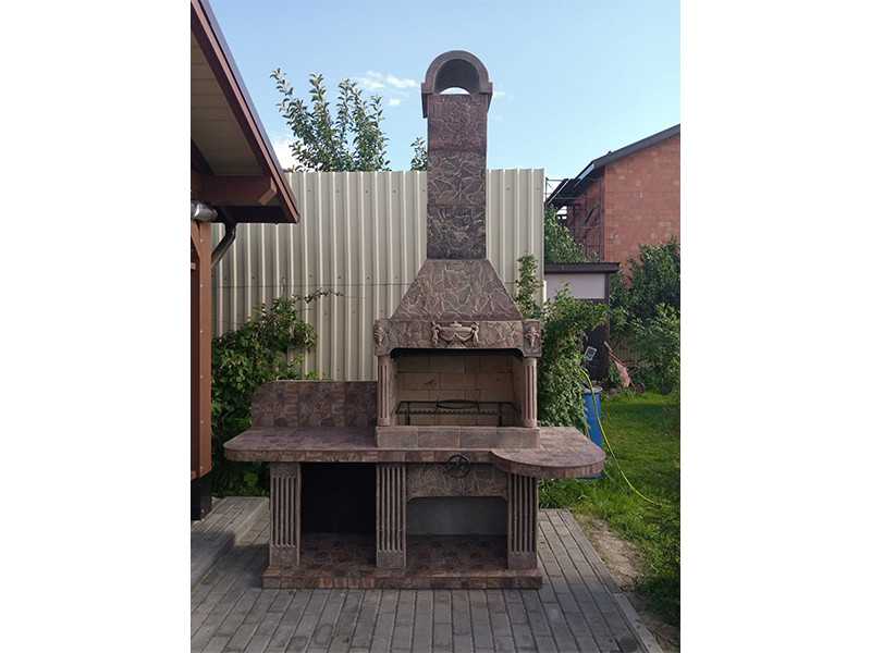 Печь-Барбекю С Грилем Для Беседки, Летней Кухни № 14 - 14