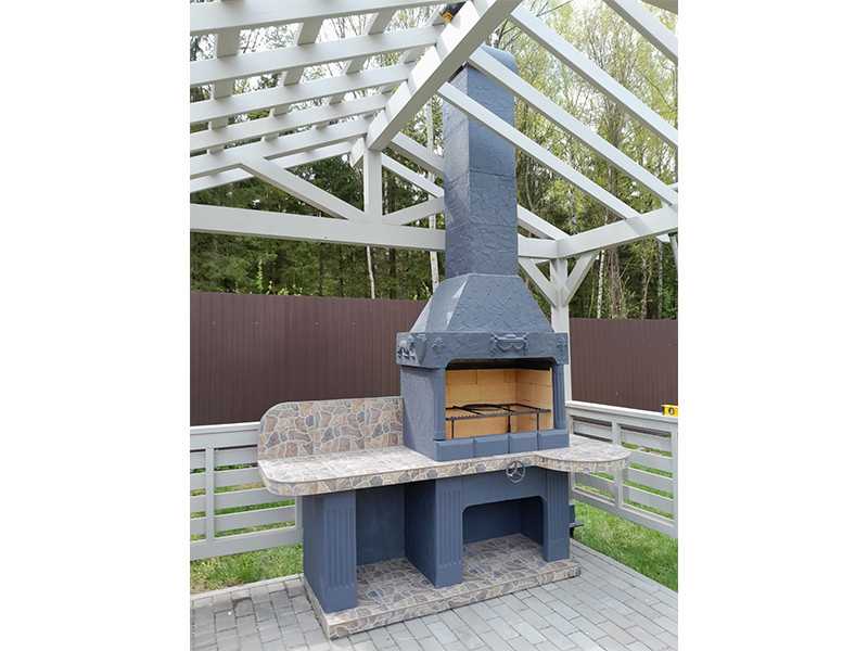 Печь-Барбекю С Грилем Для Беседки, Летней Кухни № 14 - 15