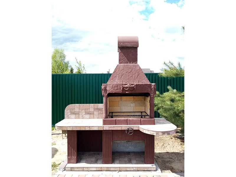 Печь-Барбекю С Грилем Для Беседки, Летней Кухни № 14 - 17