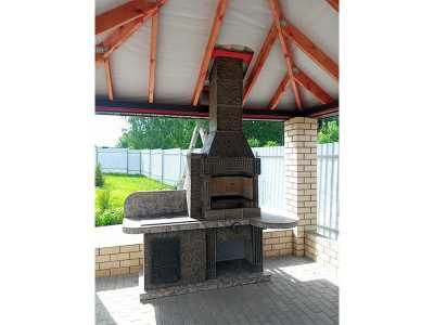 Печь-Барбекю С Грилем Для Беседки, Летней Кухни № 15 - 1 2