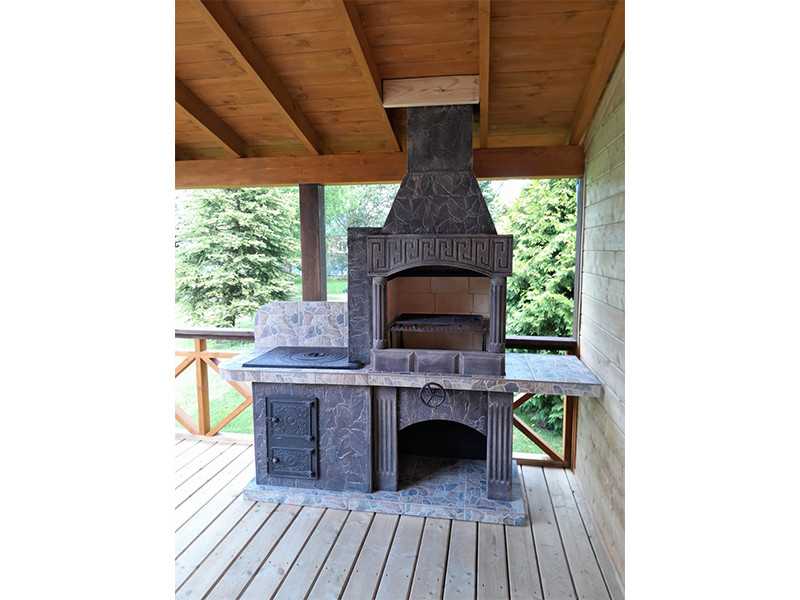 Печь-Барбекю С Грилем Для Беседки, Летней Кухни № 15 - 3