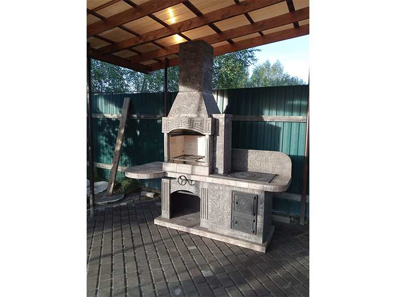 Печь-Барбекю С Грилем Для Беседки, Летней Кухни № 15 - 6