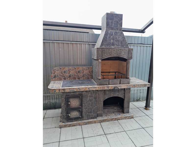 Печь-Барбекю С Грилем Для Беседки, Летней Кухни № 15 - 7