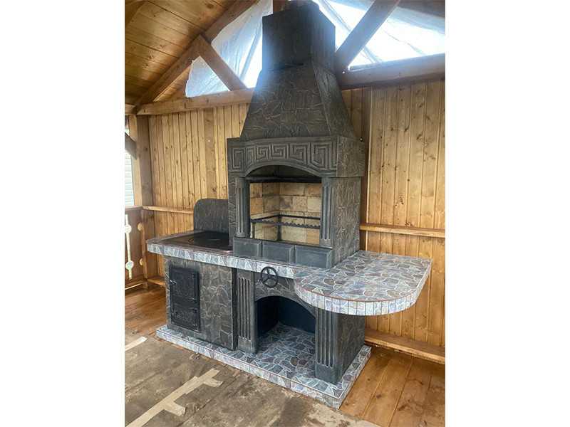 Печь-Барбекю С Грилем Для Беседки, Летней Кухни № 15 - 5