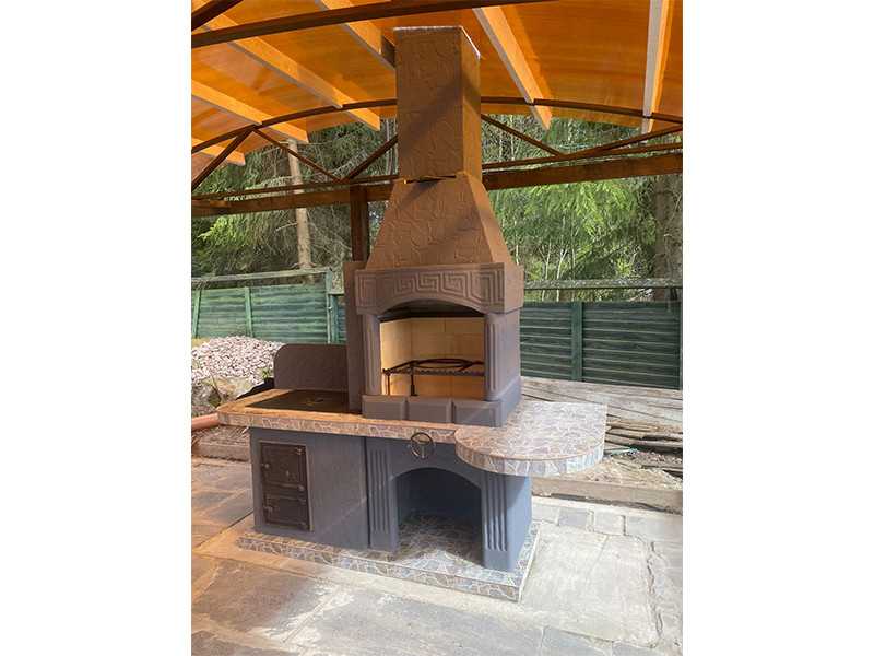 Печь-Барбекю С Грилем Для Беседки, Летней Кухни № 15 - 9