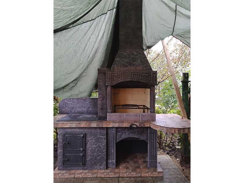 Печь-Барбекю С Грилем Для Беседки, Летней Кухни № 15 - 15