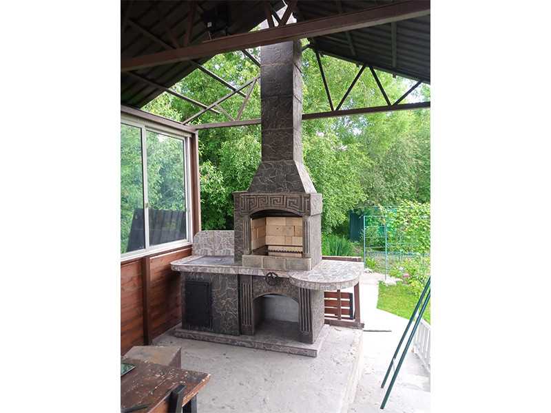 Печь-Барбекю С Грилем Для Беседки, Летней Кухни № 15 - 17