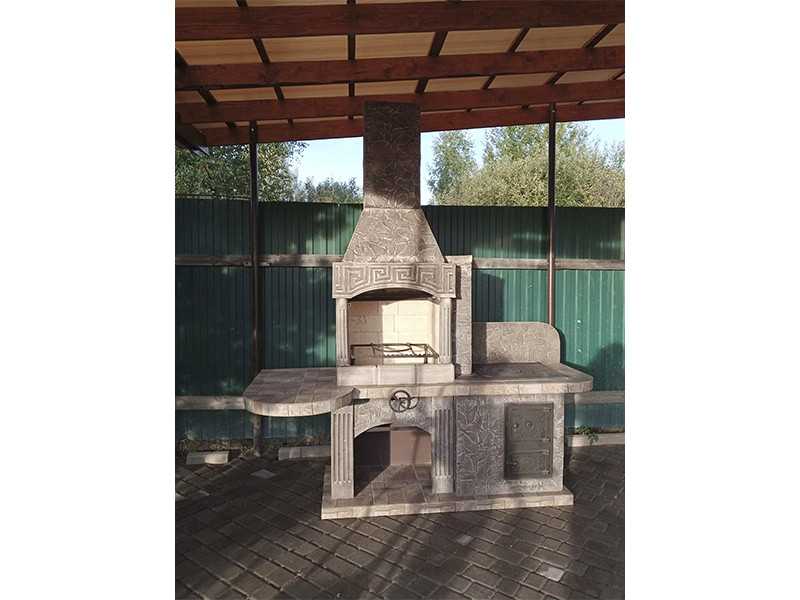 Печь-Барбекю С Грилем Для Беседки, Летней Кухни № 15 - 19