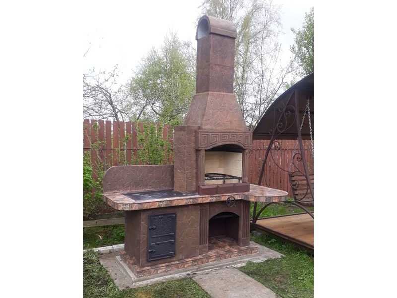 Печь-Барбекю С Грилем Для Беседки, Летней Кухни № 15 - 20