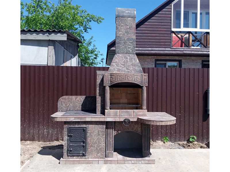 Печь-Барбекю С Грилем Для Беседки, Летней Кухни № 15 - 23