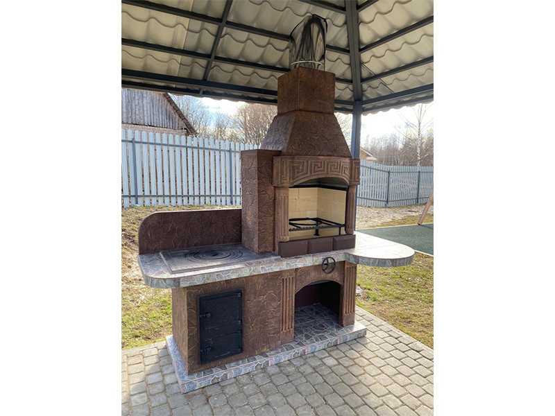 Печь-Барбекю С Грилем Для Беседки, Летней Кухни № 15 - 24