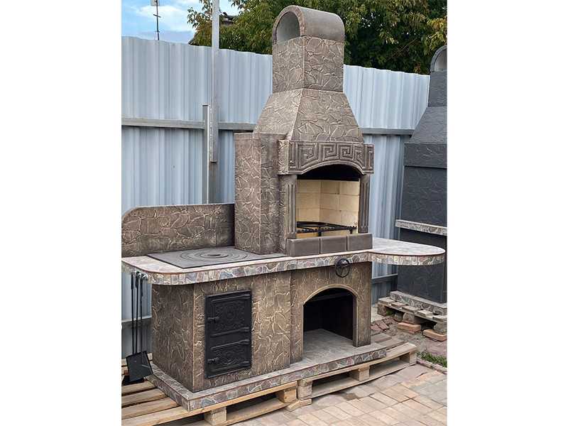 Печь-Барбекю С Грилем Для Беседки, Летней Кухни № 15 - 25